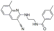(9ci)-n-[2-[(3-氰基-8-甲基-2-喹啉)氨基]乙基]-4-甲基-苯甲酰胺结构式_606104-82-9结构式