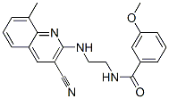(9ci)-n-[2-[(3-氰基-8-甲基-2-喹啉)氨基]乙基]-3-甲氧基-苯甲酰胺结构式_606104-84-1结构式