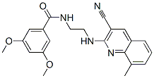 (9ci)-n-[2-[(3-氰基-8-甲基-2-喹啉)氨基]乙基]-3,5-二甲氧基-苯甲酰胺结构式_606105-16-2结构式