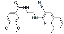 (9ci)-n-[2-[(3-氰基-8-甲基-2-喹啉)氨基]乙基]-3,4-二甲氧基-苯甲酰胺结构式_606105-18-4结构式