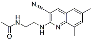 (9ci)-n-[2-[(3-氰基-6,8-二甲基-2-喹啉)氨基]乙基]-乙酰胺结构式_606105-63-9结构式