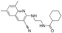 (9ci)-n-[2-[(3-氰基-6,8-二甲基-2-喹啉)氨基]乙基]-环己烷羧酰胺结构式_606105-71-9结构式