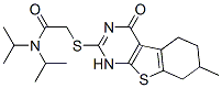(9ci)-2-[(1,4,5,6,7,8-六氢-7-甲基-4-氧代[1]苯并噻吩并[2,3-d]嘧啶-2-基)硫代]-N,N-双(1-甲基乙基)-乙酰胺结构式_606106-99-4结构式