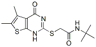 (9ci)-2-[(1,4-二氢-5,6-二甲基-4-氧代噻吩并[2,3-d]嘧啶-2-基)硫代]-n-(1,1-二甲基乙基)-乙酰胺结构式_606107-55-5结构式