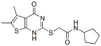 (9ci)-n-环戊基-2-[(1,4-二氢-5,6-二甲基-4-氧代噻吩并[2,3-d]嘧啶-2-基)硫代]-乙酰胺结构式_606107-59-9结构式