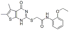 (9ci)-2-[(1,4-二氢-5,6-二甲基-4-氧代噻吩并[2,3-d]嘧啶-2-基)硫代]-n-(2-乙氧基苯基)-乙酰胺结构式_606107-94-2结构式