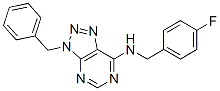 (9ci)-n-[(4-氟苯基)甲基]-3-(苯基甲基)-3H-1,2,3-噻唑并[4,5-d]嘧啶-7-胺结构式_606108-14-9结构式