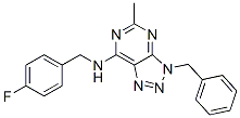 (9ci)-n-[(4-氟苯基)甲基]-5-甲基-3-(苯基甲基)-3H-1,2,3-噻唑并[4,5-d]嘧啶-7-胺结构式_606108-19-4结构式