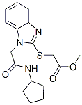 (9ci)-[[1-[2-(环戊基氨基)-2-氧代乙基]-1H-苯并咪唑-2-基]硫代]-乙酸甲酯结构式_606109-36-8结构式