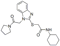 (9ci)-n-环己基-2-[[1-[2-氧代-2-(1-吡咯烷)乙基]-1H-苯并咪唑-2-基]硫代]-乙酰胺结构式_606109-63-1结构式
