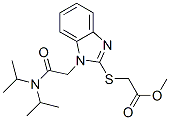 (9ci)-[[1-[2-[双(1-甲基乙基)氨基]-2-氧代乙基]-1H-苯并咪唑-2-基]硫代]-乙酸甲酯结构式_606111-06-2结构式
