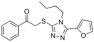 (9ci)-2-[[4-丁基-5-(2-呋喃)-4H-1,2,4-噻唑-3-基]硫代]-1-苯基-乙酮结构式_606111-31-3结构式