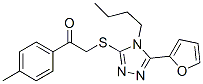 (9ci)-2-[[4-丁基-5-(2-呋喃)-4H-1,2,4-噻唑-3-基]硫代]-1-(4-甲基苯基)-乙酮结构式_606111-34-6结构式