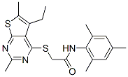 (9ci)-2-[(5-乙基-2,6-二甲基噻吩并[2,3-d]嘧啶-4-基)硫代]-n-(2,4,6-三甲基苯基)-乙酰胺结构式_606113-60-4结构式