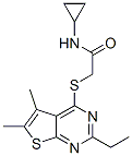 (9ci)-n-环丙基-2-[(2-乙基-5,6-二甲基噻吩并[2,3-d]嘧啶-4-基)硫代]-乙酰胺结构式_606113-69-3结构式