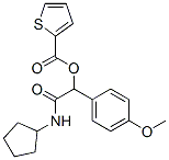(9ci)-2-(环戊基氨基)-1-(4-甲氧基苯基)-2-氧代乙基酯2-噻吩羧酸结构式_606114-59-4结构式