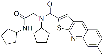 (9CI)-N-环戊基-N-[2-(环戊基氨基)-2-氧代乙基]-7-甲基-噻吩并[2,3-b]喹啉-2-羧酰胺结构式_606114-80-1结构式