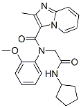 (9ci)-n-[2-(环戊基氨基)-2-氧代乙基]-n-(2-甲氧基苯基)-2-甲基-咪唑并[1,2-a]吡啶-3-羧酰胺结构式_606116-09-0结构式