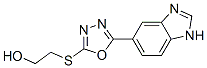 (9ci)-2-[[5-(1H-苯并咪唑-5-基)-1,3,4-噁二唑-2-基]硫代]-乙醇结构式_606117-02-6结构式