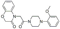 (9ci)-1-[(2,3-二氢-3-氧代-4H-1,4-苯并噁嗪-4-基)乙酰基]-4-(2-甲氧基苯基)-哌嗪结构式_606118-13-2结构式