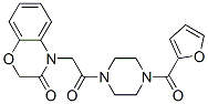 (9ci)-1-[(2,3-二氢-3-氧代-4H-1,4-苯并噁嗪-4-基)乙酰基]-4-(2-呋喃羰基)-哌嗪结构式_606118-29-0结构式