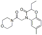 (9ci)-4-[(2-乙基-2,3-二氢-6-甲基-3-氧代-4H-1,4-苯并噁嗪-4-基)乙酰基]-吗啉结构式_606120-22-3结构式