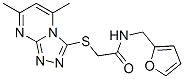 (9ci)-2-[(5,7-二甲基-1,2,4-噻唑并[4,3-a]嘧啶-3-基)硫代]-n-(2-呋喃甲基)-乙酰胺结构式_606121-05-5结构式