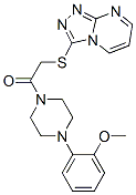 (9ci)-1-(2-甲氧基苯基)-4-[(1,2,4-噻唑并[4,3-a]嘧啶-3-基硫代)乙酰基]-哌嗪结构式_606121-75-9结构式