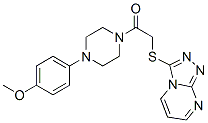 (9ci)-1-(4-甲氧基苯基)-4-[(1,2,4-噻唑并[4,3-a]嘧啶-3-基硫代)乙酰基]-哌嗪结构式_606121-76-0结构式