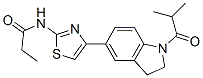 (9CI)-N-[4-[2,3-二氢-1-(2-甲基-1-氧代丙基)-1H-吲哚-5-基]-2-噻唑]-丙酰胺结构式_606121-92-0结构式