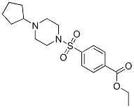 (9ci)-4-[(4-环戊基-1-哌嗪)磺酰基]-苯甲酸乙酯结构式_606133-94-2结构式