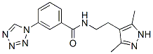 (9ci)-n-[2-(3,5-二甲基-1H-吡唑-4-基)乙基]-3-(1H-四唑-1-基)-苯甲酰胺结构式_606134-47-8结构式