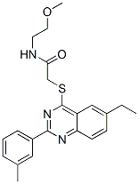 (9ci)-2-[[6-乙基-2-(3-甲基苯基)-4-喹唑啉]硫代]-n-(2-甲氧基乙基)-乙酰胺结构式_606134-64-9结构式