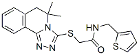 (9ci)-2-[(5,6-二氢-5,5-二甲基-1,2,4-噻唑并[3,4-a]异喹啉-3-基)硫代]-n-(2-噻吩甲基)-乙酰胺结构式_606135-30-2结构式