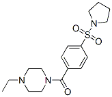 (9ci)-1-乙基-4-[4-(1-吡咯烷磺酰基)苯甲酰基]-哌嗪结构式_606135-77-7结构式
