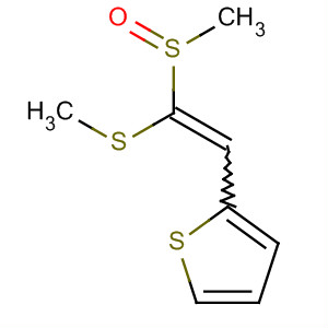1-甲基亚磺酰基-1-甲基硫代-2-(2-噻吩)乙烯结构式_60639-74-9结构式