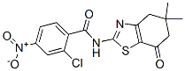 (9ci)-2-氯-4-硝基-n-(4,5,6,7-四氢-5,5-二甲基-7-氧代-2-苯并噻唑)-苯甲酰胺结构式_606922-59-2结构式