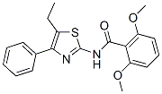 (9ci)-n-(5-乙基-4-苯基-2-噻唑)-2,6-二甲氧基-苯甲酰胺结构式_606922-63-8结构式