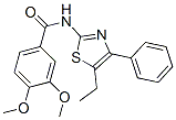 (9ci)-n-(5-乙基-4-苯基-2-噻唑)-3,4-二甲氧基-苯甲酰胺结构式_606922-83-2结构式