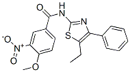 (9ci)-n-(5-乙基-4-苯基-2-噻唑)-4-甲氧基-3-硝基-苯甲酰胺结构式_606922-90-1结构式