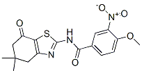 (9ci)-4-甲氧基-3-硝基-n-(4,5,6,7-四氢-5,5-二甲基-7-氧代-2-苯并噻唑)-苯甲酰胺结构式_606922-91-2结构式