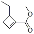 1-Cyclobutene-1-carboxylicacid,4-ethyl-,methylester(9ci) Structure