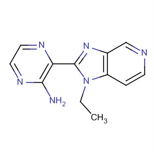 3-(1-乙基-1H-咪唑并[4,5-c]吡啶-2-基)-2-吡嗪胺结构式_607374-09-4结构式