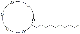 2-癸基-1,4,7,10,13,16-六噁环十八烷结构式_60742-60-1结构式