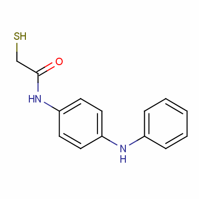 2-疏基-N-[4-(苯基氨基)苯基]乙酰胺结构式_60766-26-9结构式