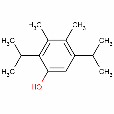 2,5-二异丙基-3,4-二甲苯酚结构式_60834-76-6结构式