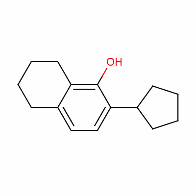 2-Cyclopentyl-5,6,7,8-tetrahydro-1-naphthol Structure