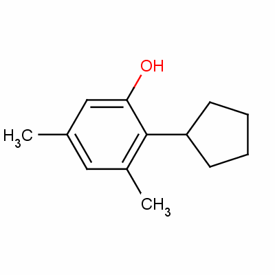 2-环戊基-3,5-二甲苯酚结构式_60834-83-5结构式