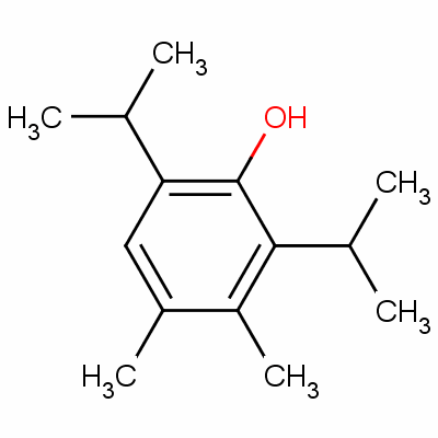 2,6-二异丙基-3,4-二甲苯酚结构式_60834-85-7结构式