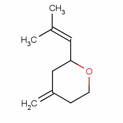 四氢-4-亚甲基-2-(2-甲基-1-丙烯基)-2H-吡喃结构式_60857-05-8结构式